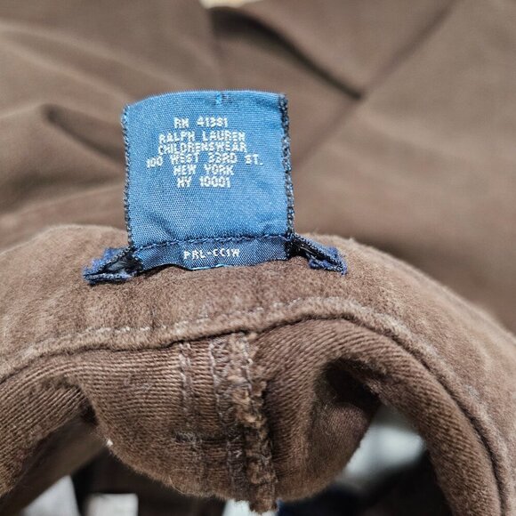 Boys Polo by Ralph Lauren Pants Brown Flat Front Size 20 - Picture 5 of 7